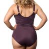 Plaisir Riviera NW Ruched Front Swimsuit - Nairobi Purple-thumb Swimsuit with built-in cups. 42-56, C-H T0069-27/NAI