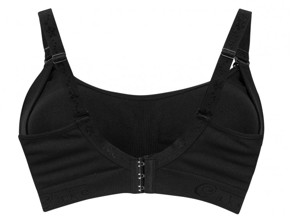 Cake Maternity Rock Candy Seamless Soft Nursing Bra Black Lumingerie