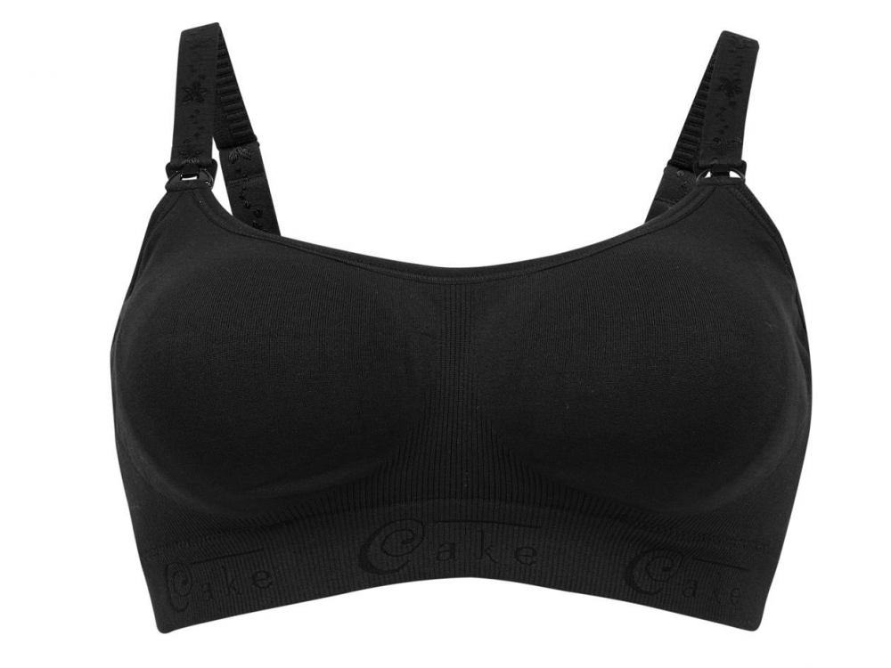 Cake Maternity Rock Candy Seamless Soft Nursing Bra Black Lumingerie