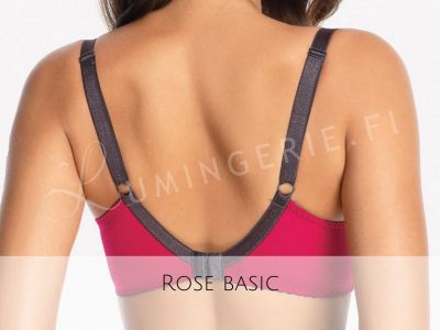 Gaia Lingerie Rose Soft Bra Raspberry Underwired, soft cup bra with side support 65-105, D-L BS-1115-MAL-S16/SMX16