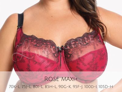 Gaia Lingerie Rose Soft Bra Raspberry Underwired, soft cup bra with side support 65-105, D-L BS-1115-MAL-S16/SMX16