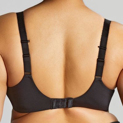 Sculptresse by Panache Roxie Plunge Bra Black Underwired, non-padded plunge bra. 75-105, D-M 9586-BLK