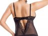 Nessa Roxy Babydoll Nightie Black-thumb  S / 36-38 - 5XL / 50-52 