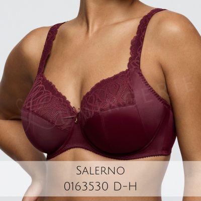 PrimaDonna Salerno UW Full Cup Bra - Evening Red Underwired, non-padded full cup bra with side support. 70-110, D-M 01635-30/35-EVR