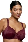 PrimaDonna Salerno UW Full Cup Bra - Evening Red-thumb Underwired, non-padded full cup bra with side support. 70-110, D-M 01635-30/35-EVR