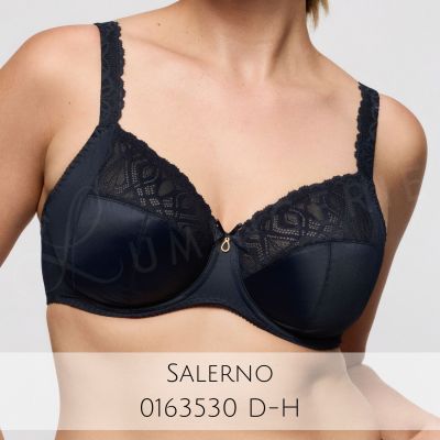 PrimaDonna Salerno UW Full Cup Bra Midnight Blue Underwired, non-padded full cup bra with side support. 70-110, D-M 01635-30/35-MID