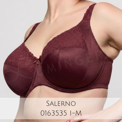 PrimaDonna Salerno UW Full Cup Bra - Evening Red Underwired, non-padded full cup bra with side support. 70-110, D-M 01635-30/35-EVR