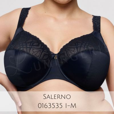 PrimaDonna Salerno UW Full Cup Bra Midnight Blue Underwired, non-padded full cup bra with side support. 70-110, D-M 01635-30/35-MID
