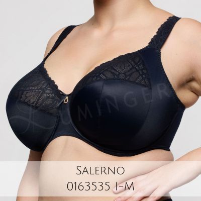 PrimaDonna Salerno UW Full Cup Bra Midnight Blue Underwired, non-padded full cup bra with side support. 70-110, D-M 01635-30/35-MID