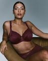 PrimaDonna Salerno UW Full Cup Bra - Evening Red-thumb Underwired, non-padded full cup bra with side support. 70-110, D-M 01635-30/35-EVR