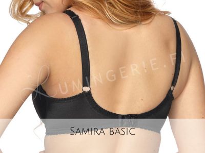 Gaia Lingerie Samira Soft Bra Black Underwired, soft cup bra with side support 65-105, D-L BS-874-CZA