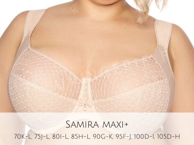 Gaia Lingerie Samira Soft Bra Beige Underwired, soft cup bra with side support 70-105, D-L BS-874-BEZ