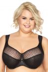 Gaia Lingerie Samira Soft Bra Black-thumb Underwired, soft cup bra with side support 65-105, D-L BS-874-CZA