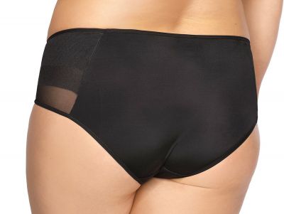 Gaia Lingerie Samira Briefs Black Midi brief with normal waist M/38 - 4XL/48 GFP-874-CZA