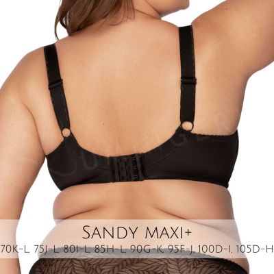 Gaia Lingerie Sandy Semi Soft Bra Black Underwired, semi soft bra 65-105, D-L BS-594-CZ2