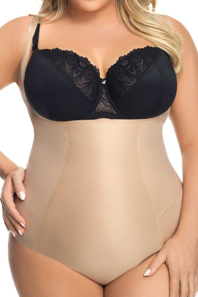 Gorsenia Sanremo Underbust Body Beige Shaper body with adjustable straps S-4XL K148-BEZ