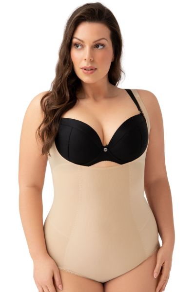 Gorsenia Sanremo Underbust Body Beige Shaper body with adjustable straps. S/36 - 4XL/48 K148-BEZ