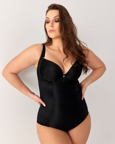 Gorsenia Sanremo Underbust Body Black Shaper body with adjustable straps. S/36 - 4XL/48 K148-CZA