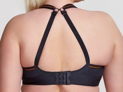 Sculptresse by Panache 9441 Activate UW Non-Padded Sports Bra Black Underwired, non-padded sports bra with racerback option 75-105, D-O SCU-9441-BLK