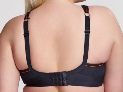 Sculptresse by Panache 9441 Activate UW Non-Padded Sports Bra Black Underwired, non-padded sports bra with racerback option 75-105, D-O SCU-9441-BLK