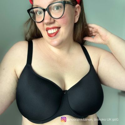 Sculptresse by Panache Elegance UW Moulded Spacer Bra Noir Underwired, moulded spacer bra 75-100, D-L 10401-NOR