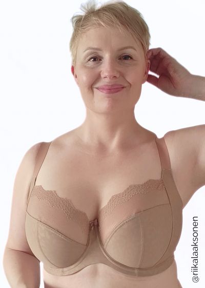 Sculptresse by Panache Esme UW Balcony Bra Mocha Animal Underwired, non-padded balcony with stretch top cup. 75-105, E-M 10921-MOA