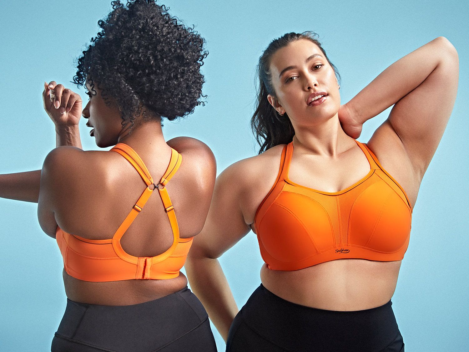 Sculptresse Non Padded Underwired Sports Bra - Mango - Curvy