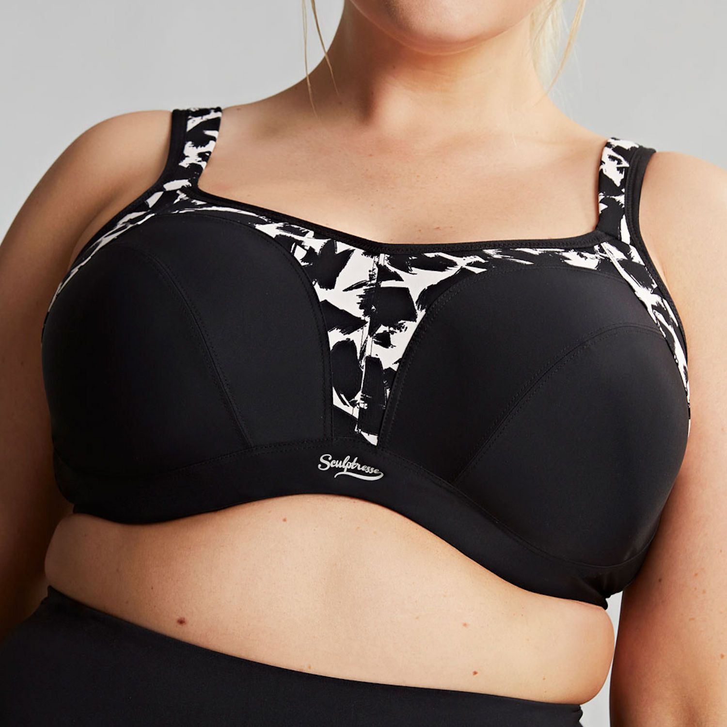 Sculptresse by Panache Sculptresse UW Non-Padded Sports Bra Monochrome