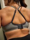 Sculptresse by Panache Sculptresse UW Non-Padded Sports Bra Charcoal Marl-thumb Underwired, non-padded sports bra with racerback option 75-105, D-K SCU-9441-CML