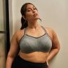 Sculptresse by Panache 9441 Activate UW Non-Padded Sports Bra Charcoal Marl-thumb Underwired, non-padded sports bra with racerback option. 75-105, D-O SCU-9441-CML