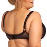 Nessa Selena Nouveau Soft UW Bra Black & Beige-thumb Underwired, unpadded soft cup balconnet with mesh and lace cups. 65-110, D-P SEN-500-B&B
