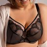 Nessa Selena Nouveau Soft UW Bra Black & Beige-thumb Underwired, unpadded soft cup balconnet with mesh and lace cups. 65-110, D-P SEN-500-B&B