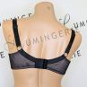 Nessa Selena Nouveau Soft UW Bra Black & Beige-thumb Underwired, unpadded soft cup balconnet with mesh and lace cups. 65-110, D-P SEN-500-B&B