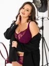 Nessa Selena Soft UW Bra Amaranth-thumb Underwired non-padded lace balconnet. 65-110, E-R SEL-N500-AMA