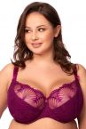 Nessa Selena Soft UW Bra Amaranth-thumb Underwired non-padded lace balconnet. 65-110, E-R SEL-N500-AMA