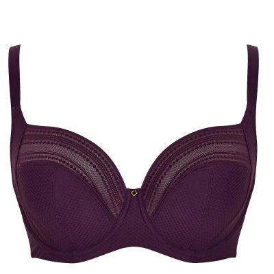 Panache Serene Full Cup Bra Aubergine Underwired non-padded full cup bra. 65-90, D-K 10305-AUB