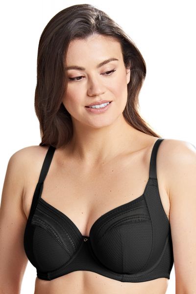 Panache Serene Full Cup Bra Noir Underwired non-padded full cup bra 65-90, D-O 10305-NOR
