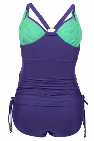 Cake Maternity  Shake Maternity 2 piece Tankini + Brief Set Purple 2 piece tankini + brief set with flexi wires for pregnancy and nursing S-XL (70-90, D-I) 40-5050-65
