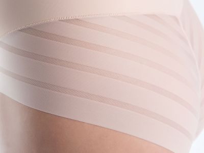 Julimex Super High Waist Mesh Shaper Panty Natural Nude High waist shaper panty S-2XL 141-200/BEZ