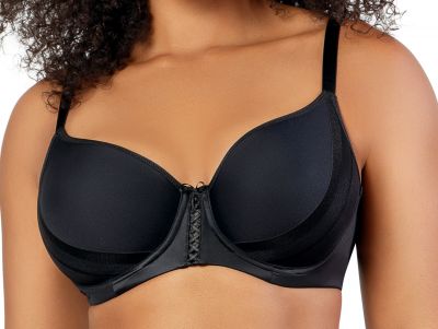 Parfait Lingerie Shea UW Spacer Bra Black Underwired seam-free t-shirt bra. 65-95, D-H P6061-BLK
