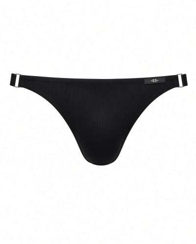 Addicted Shiny Recycled Rib bikini black Bikini Brief 84% Ecoyarn Polyester, 16% Elastane S-XL UN554