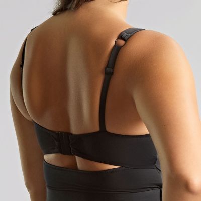 Panache Swimwear Signature UW Square Neck Swimsuit - Black Underwired swimsuit with hidden wires and smooth, moulded cups. 65-85, D-K SW1750B-BLK