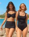 Panache Swimwear Signature UW Square Neck Swimsuit - Black-thumb Underwired swimsuit with hidden wires and smooth, moulded cups. 65-85, D-K SW1750B-BLK