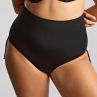 Panache Swimwear Signature Midi Gather Brief Black-thumb  34-46 SW2049-BLK