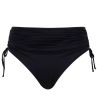 Panache Swimwear Signature Midi Gather Brief Black-thumb  34-46 SW2049-BLK