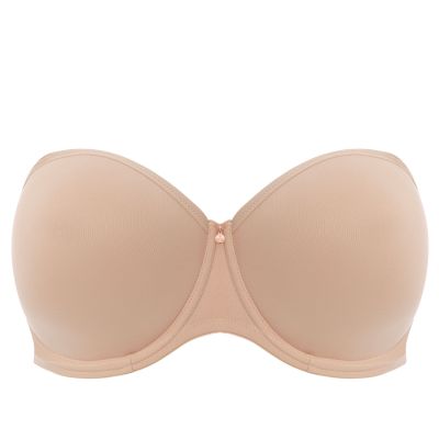 Elomi Smooth UW Strapless Multiway Bra - Sahara Underwired, moulded strapless bra with multiway straps. 70-100, E-M EL4300-SAH