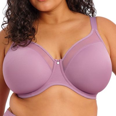 Elomi Smooth UW Non-Padded Moulded Bra - Heather Underwired, non-padded, moulded t-shirt bra. 70-110, E-M EL4301-HER