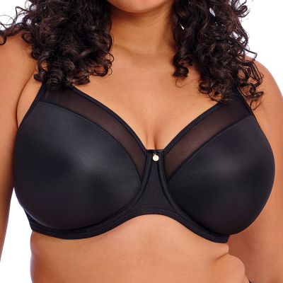Elomi Smooth UW Non-Padded Moulded Bra Black Underwired, non-padded, moulded t-shirt bra. 70-110, E-M EL4301-BLK