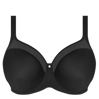 Elomi Smooth UW Non-Padded Moulded Bra Black Underwired, non-padded, moulded t-shirt bra. 70-110, E-M EL4301-BLK