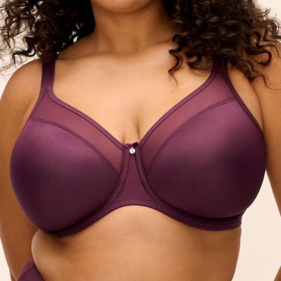Elomi Smooth UW Non-Padded Moulded Bra - Fig Underwired, non-padded, moulded t-shirt bra. 70-110, E-M EL4301-FIG